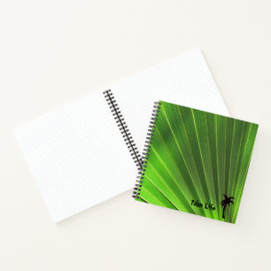 Palm Life Palm Green Frond Palm Tree Notizbuch