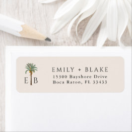 Palm Logo Tropical Monogram Personalized