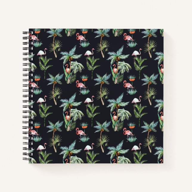 Palm-Muster Notizbuch (Vorderseite)