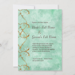 Palm Paradise - Aqua Faire-part de mariage