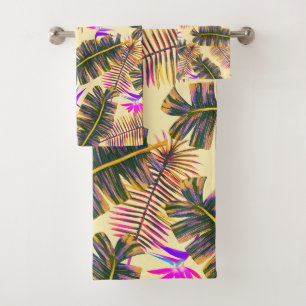 Palm Paradise Gelb Badhandtuch Set