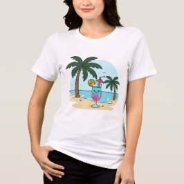 Palm Paradise – Paradise Cocktail Szene T-Shirt Tri-Blend Shirt
