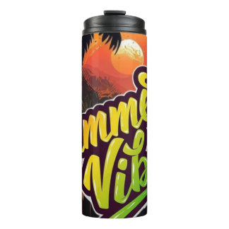 Palm Paradise Sunset Glow Thermosbecher