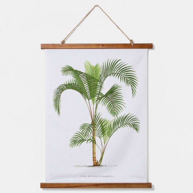 Palm Print -Pieter Joseph de Pannemaeker 1832-1904 Wandteppich Mit Holzrahmen (Vorderseite)