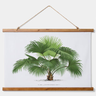 Palm Print -Pieter Joseph de Pannemaeker 1832-1904 Wandteppich Mit Holzrahmen