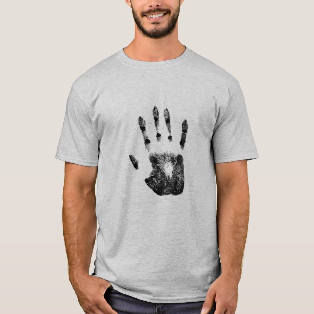 Palm Print Retro Design T-Shirt (Vorderseite)