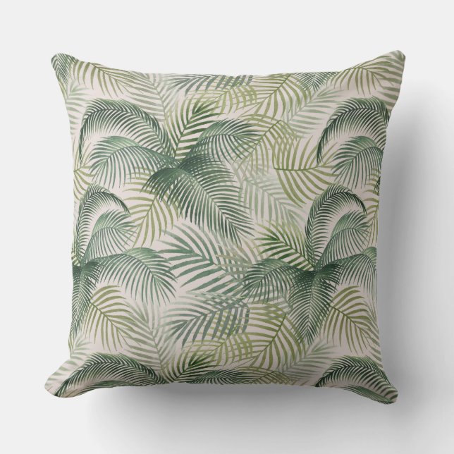 Palm Print Throw Kissen (Vorderseite)