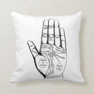 Palm Reading Chart Palmistry Theller Zukunft Kissen