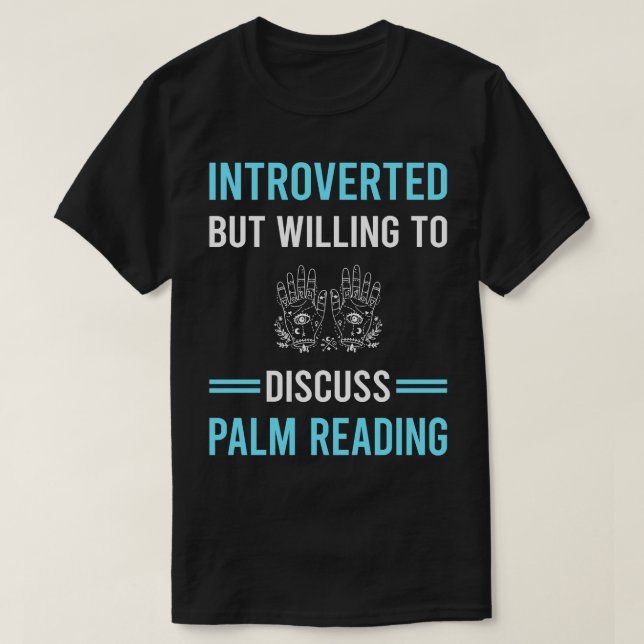 Palm Reading Palmistry Palmist T-Shirt (Design vorne)