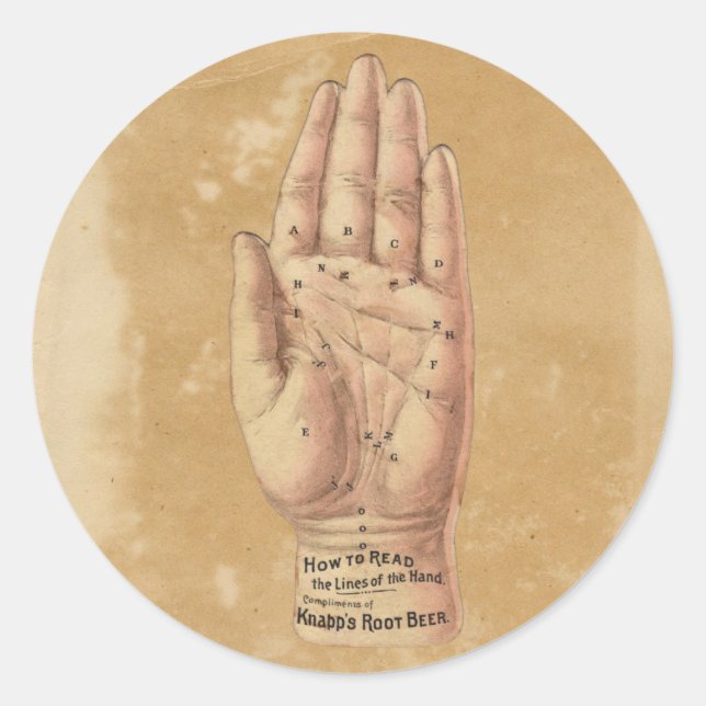 Palm Reading Sticker (Vorderseite)