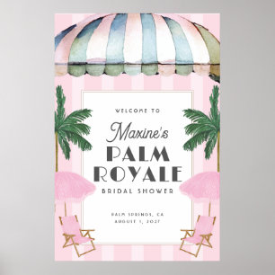 Palm Royale Party-Schild Poster