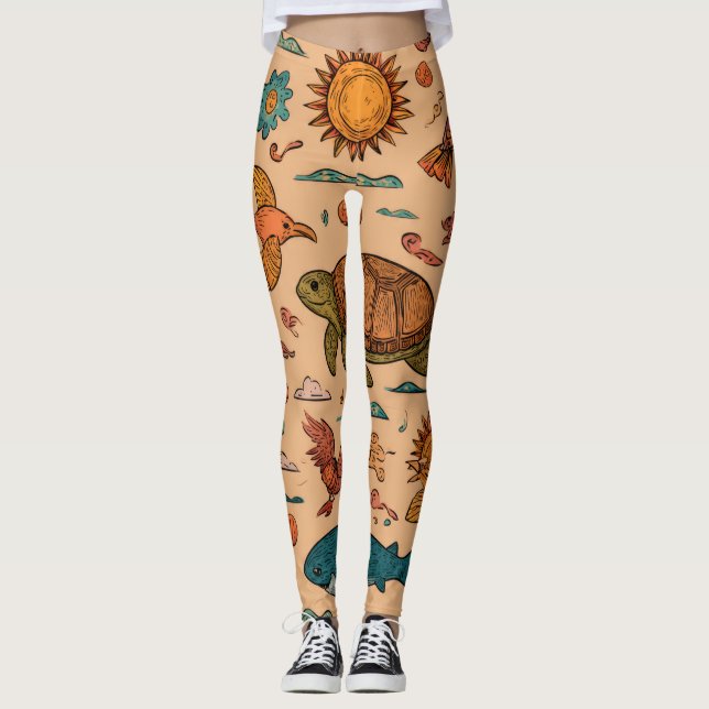 Palm & Sand Leggings Gift (Vorderseite)