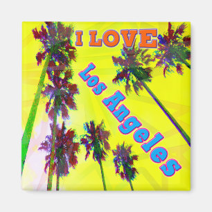 "Palm Sky: I LIEBE Los Angeles 2" Magnet