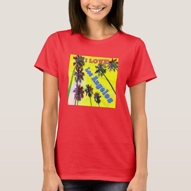 "Palm Sky: I LIEBE Los Angeles 2" Shirt (Vorderseite)