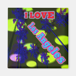 "Palm Sky: I LIEBE Los Angeles 3" Magnet