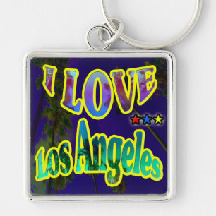 "Palm Sky: I LIEBE Los Angeles 4" Schlüsselanhänge Schlüsselanhänger