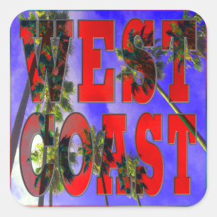 "Palm Sky: Westküste" Aufkleber