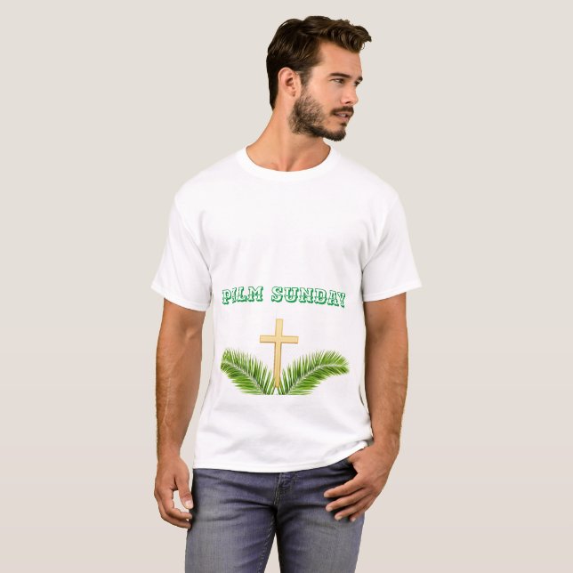 Palm Sonntag Design T - Shirt (Vorne ganz)