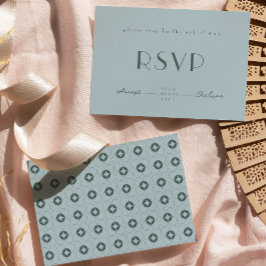 Palm Spring Retro Wedding RSVP Card