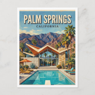 Palm Springs Alexander House Kalifornien Postkarte