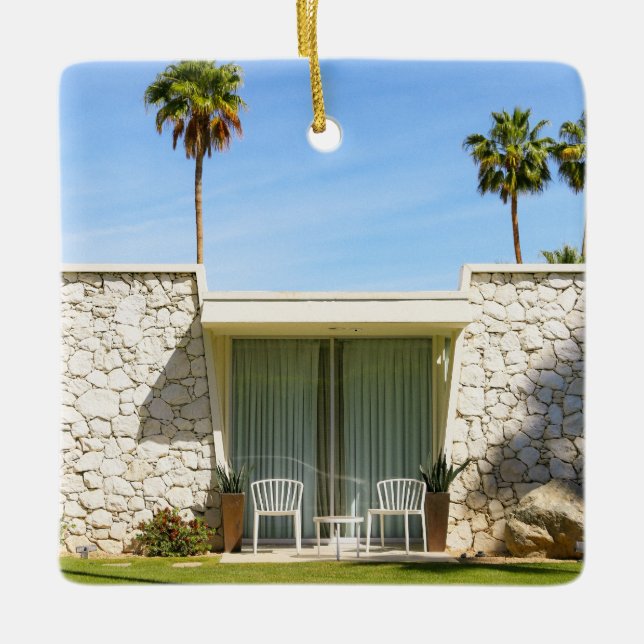 Palm Springs Architektur Mitte des Jahrhunderts Keramikornament (Vorderseite)