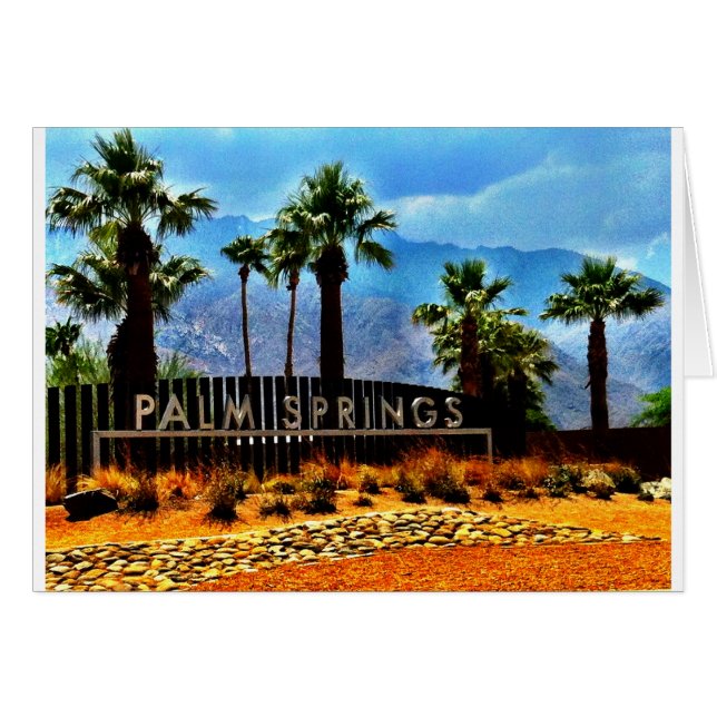 Palm Springs Art Card (Devant horizontal)