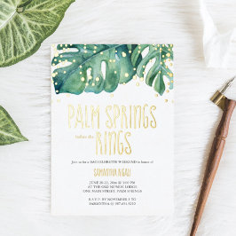 Palm Springs Beach Bachelorette Folieneinladung