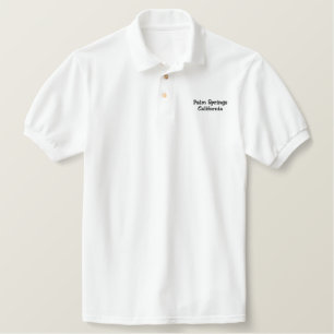 Palm Springs California bestickt Polo Shirt !!!