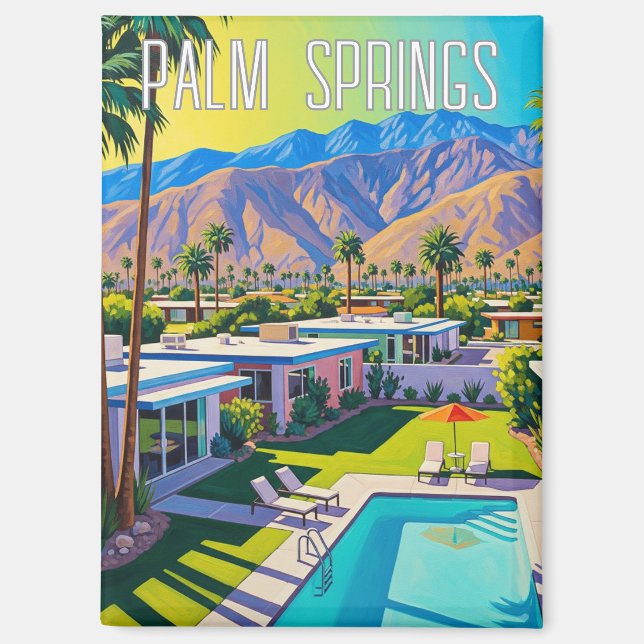 Palm Springs California Magnet (Vorderseite)