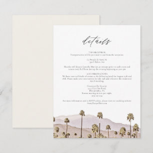 PALM SPRINGS - California Mountains Details Karte