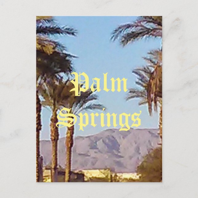Palm Springs California Postcard Postkarte (Vorderseite)