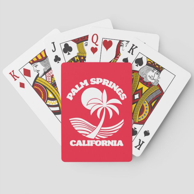 Palm Springs California Spielkarten (Rückseite)