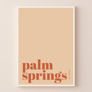 Palm Springs California Wüstenstadt Poster