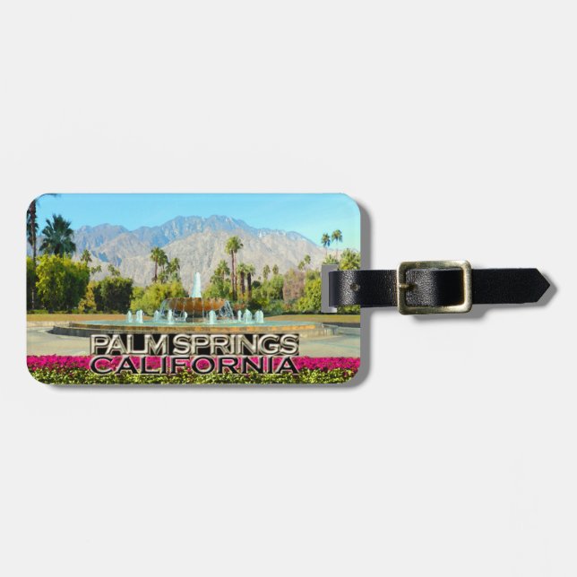 Palm Springs Gepäckanhänger (Vorderseite horizontal)
