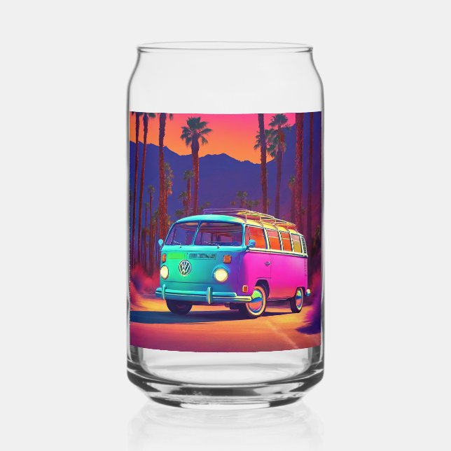 Palm Springs inspiriert Dosenglas (Vorderseite)