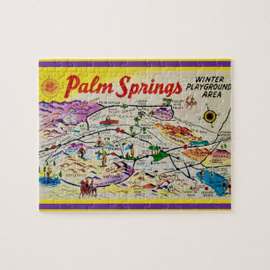 Palm Springs Kalifornien 8x10 Kartenpuzzle