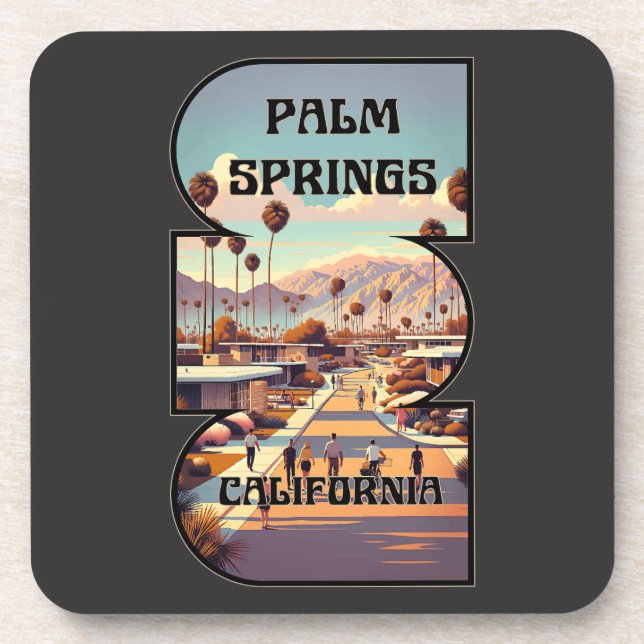 Palm Springs, Kalifornien Getränkeuntersetzer (Vorderseite)