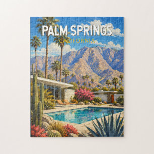 Palm Springs Kalifornien Illustration Reise Kunst
