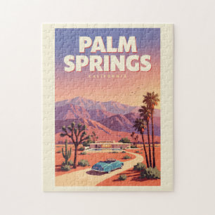 Palm Springs Kalifornien Illustration Reise Kunst