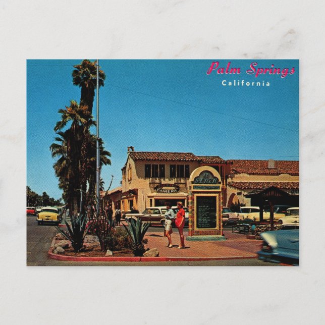 Palm Springs, Kalifornien Vintag Postkarte (Vorderseite)