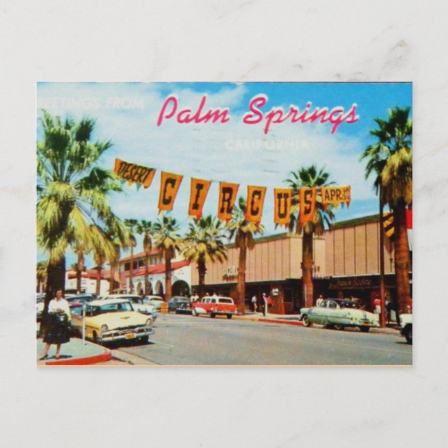 Palm Springs, Kalifornien - Vintage Postkarte (Vorderseite)