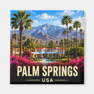 Palm Springs Kalifornien Wüsten Midcentury Reise Magnet