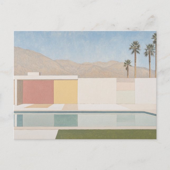 Palm Springs, kalifornische Postkarte (Vorderseite)