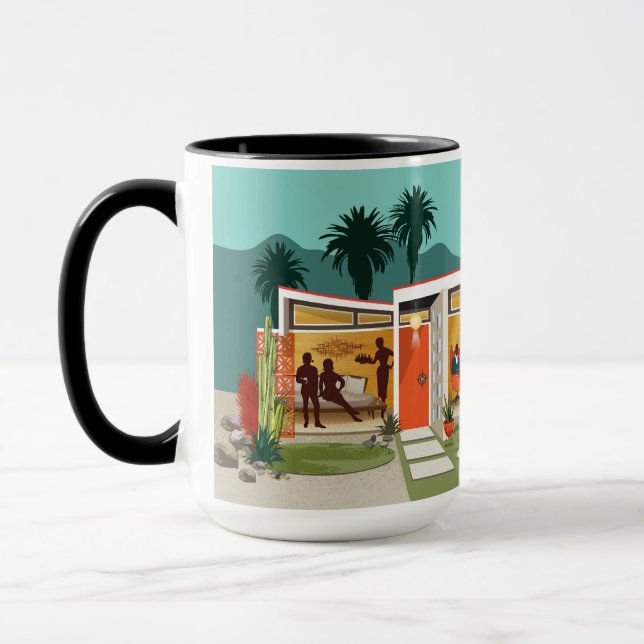 Palm Springs Party House Tasse (Links)