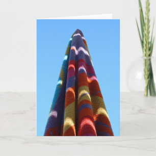 Palm Springs Pool Handtuch Weihnachtsbaum Feiertagskarte