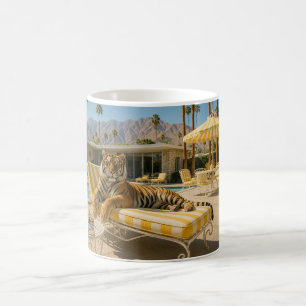Palm Springs Pool Tiger Kaffeetasse