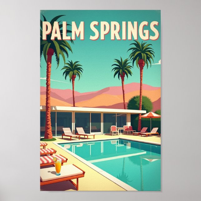 Palm Springs – Retro-Paradies Poster (Vorne)