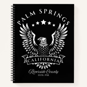 Palm Springs Riverside Landkreis Kalifornien Vinta Notizbuch