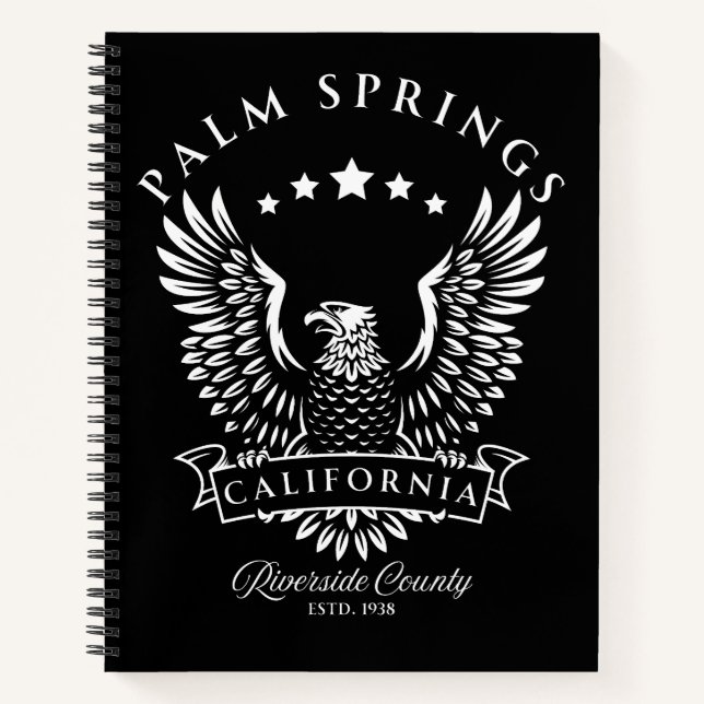 Palm Springs Riverside Landkreis Kalifornien Vinta Notizbuch (Vorderseite)