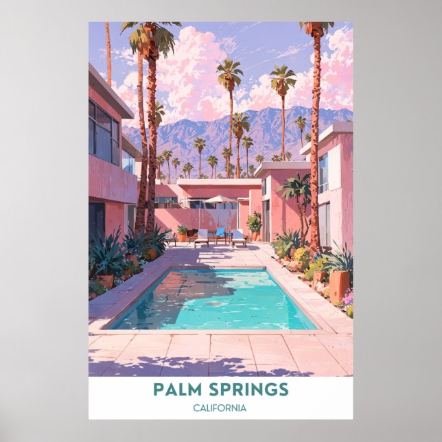 Palm Springs - Schönes Kalifornien Poster (Vorne)